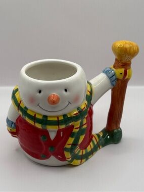VTG FIGI Snowman with Hat Mug Christmas Mug 1998